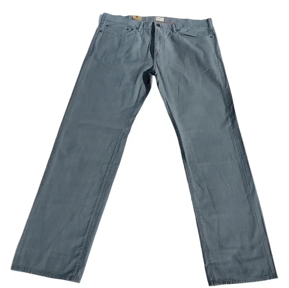 NWT Dockers Pacific 5 Pocket Straight Fit Grey Pants Men W38 L34 - Picture 1 of 10